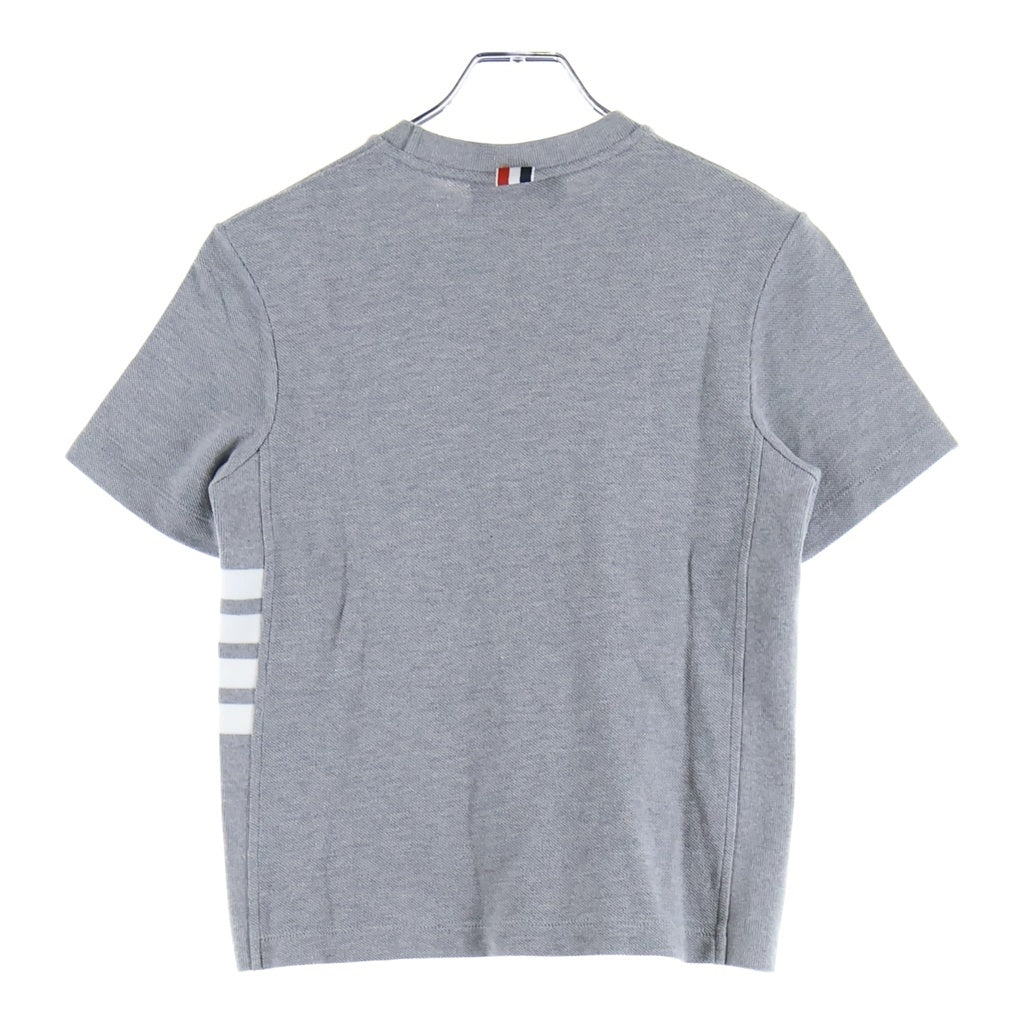 THOM BROWNE(トムブラウン) クラシック ピケ 4-BAR 半袖Tシャツ グレー FJS207A レディース