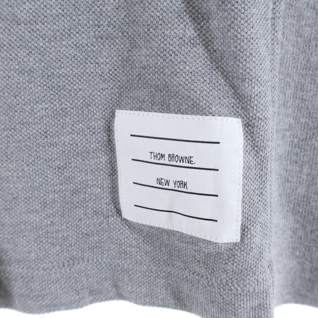 THOM BROWNE(トムブラウン) クラシック ピケ 4-BAR 半袖Tシャツ グレー FJS207A レディース
