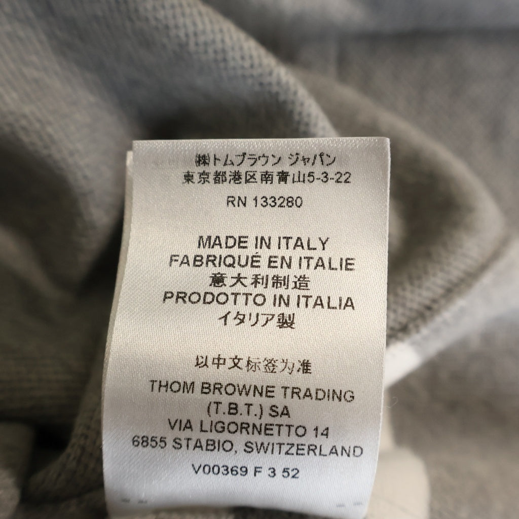 THOM BROWNE(トムブラウン) クラシック ピケ 4-BAR 半袖Tシャツ グレー FJS207A レディース
