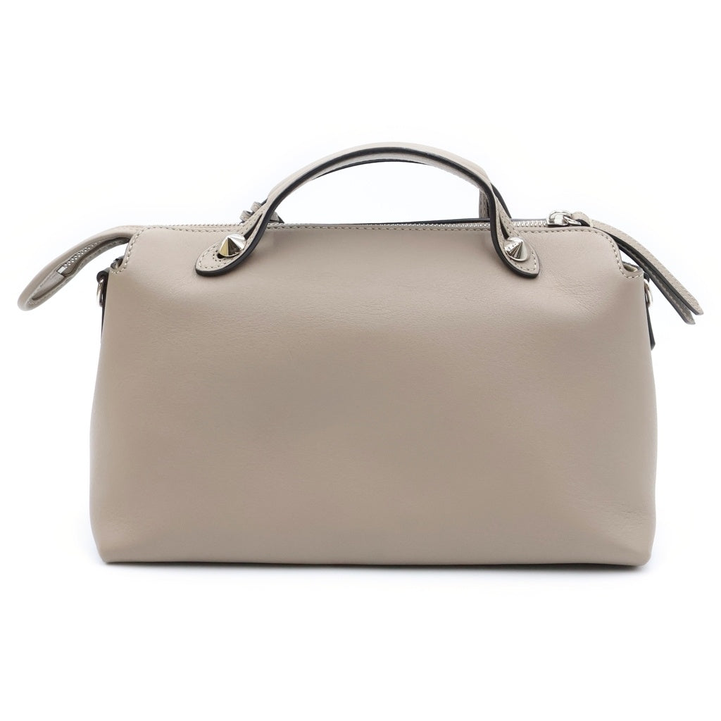 FENDI(フェンディ) バイザウェイ ミディアム 2WAYハンドバッグ ショルダーバッグ グレージュ ベージュ レザー 8BL146 シルバー金具 レディース