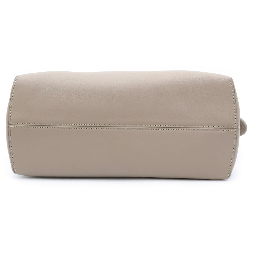 FENDI(フェンディ) バイザウェイ ミディアム 2WAYハンドバッグ ショルダーバッグ グレージュ ベージュ レザー 8BL146 シルバー金具 レディース