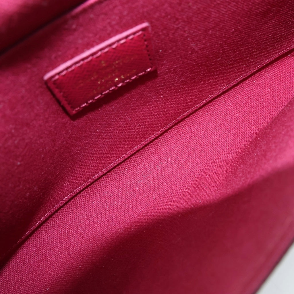 LOUIS VUITTON(ルイヴィトン) モノグラム ポシェット・フェリシー チェーンショルダーバッグ ショルダーウォレット ブラウン PVC レザー M81896 ゴールド金具 レディース