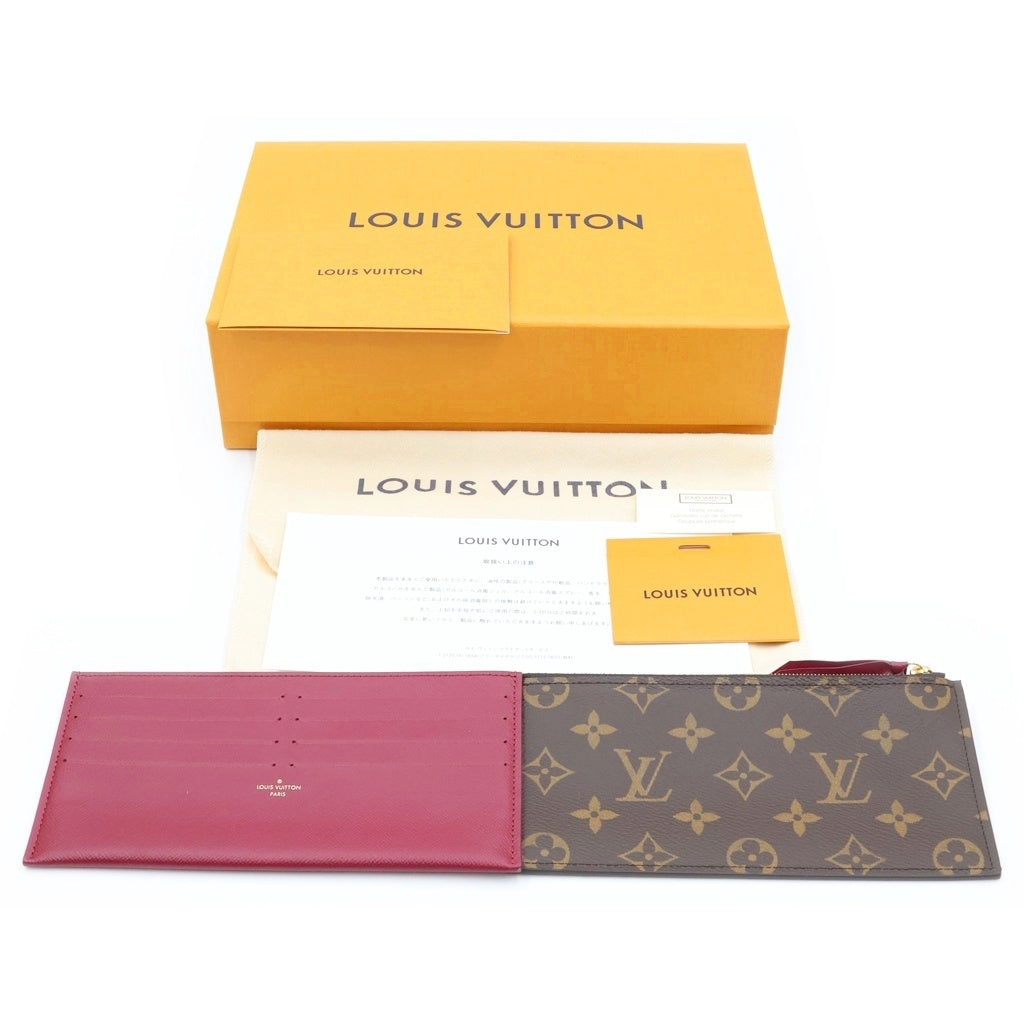 LOUIS VUITTON(ルイヴィトン) モノグラム ポシェット・フェリシー チェーンショルダーバッグ ショルダーウォレット ブラウン PVC レザー M81896 ゴールド金具 レディース
