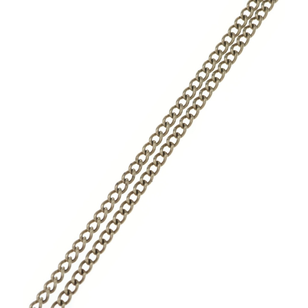 CHANEL(シャネル) ココマーク ラインストーン クロスボーン ネックレス ペンダント チェーン ゴールド レディース