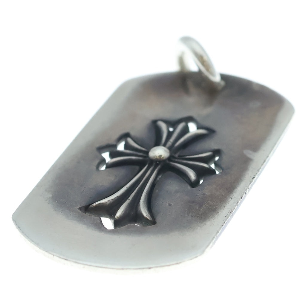 CHROME HEARTS(クロムハーツ) D TAG LRG CO CRS カットアウトクロスドッグタグ ラージ ペンダントトップ シルバー BCA239