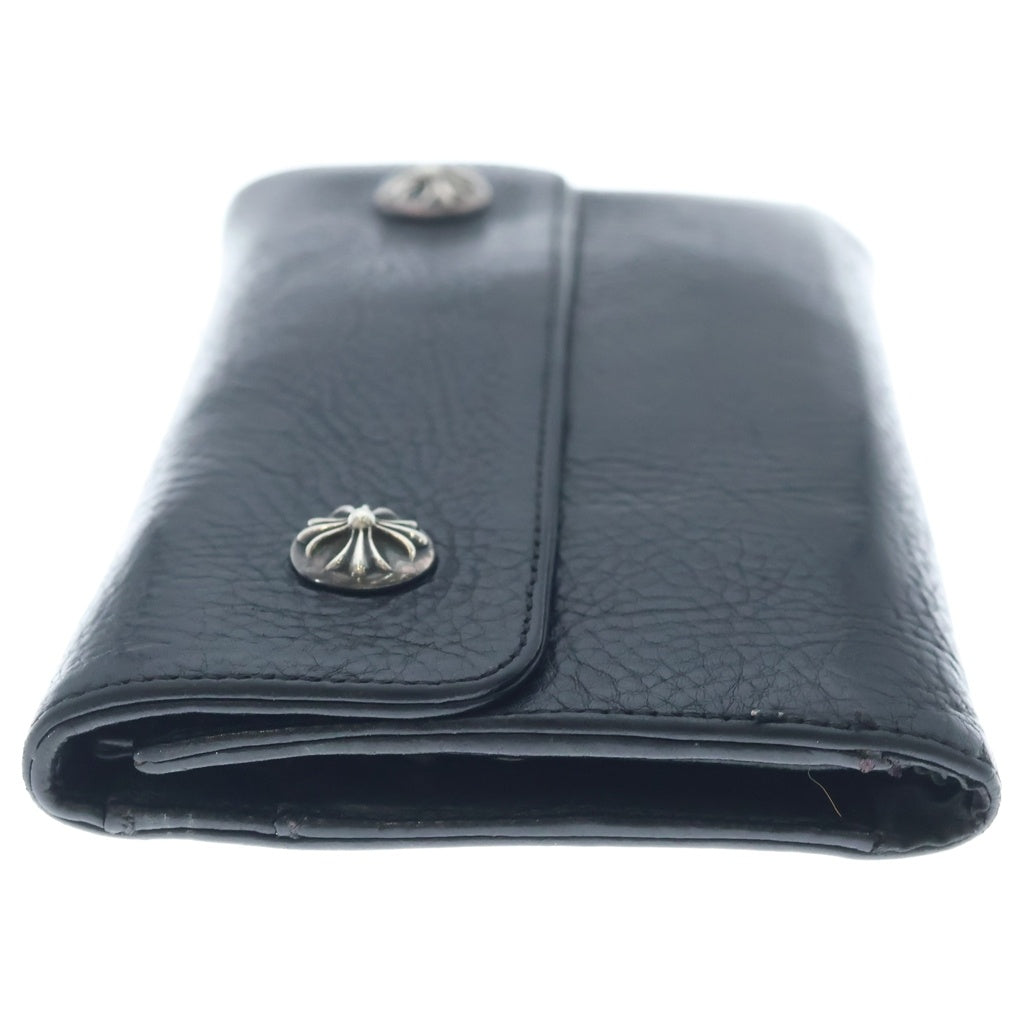CHROME HEARTS(クロムハーツ) WAVE ウェーブ レザーウォレット 財布 ブラック BCA375