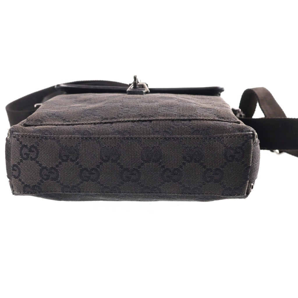 GUCCI(グッチ) GGキャンバス ショルダーバッグ キャンバス ブラック 92646 レディース