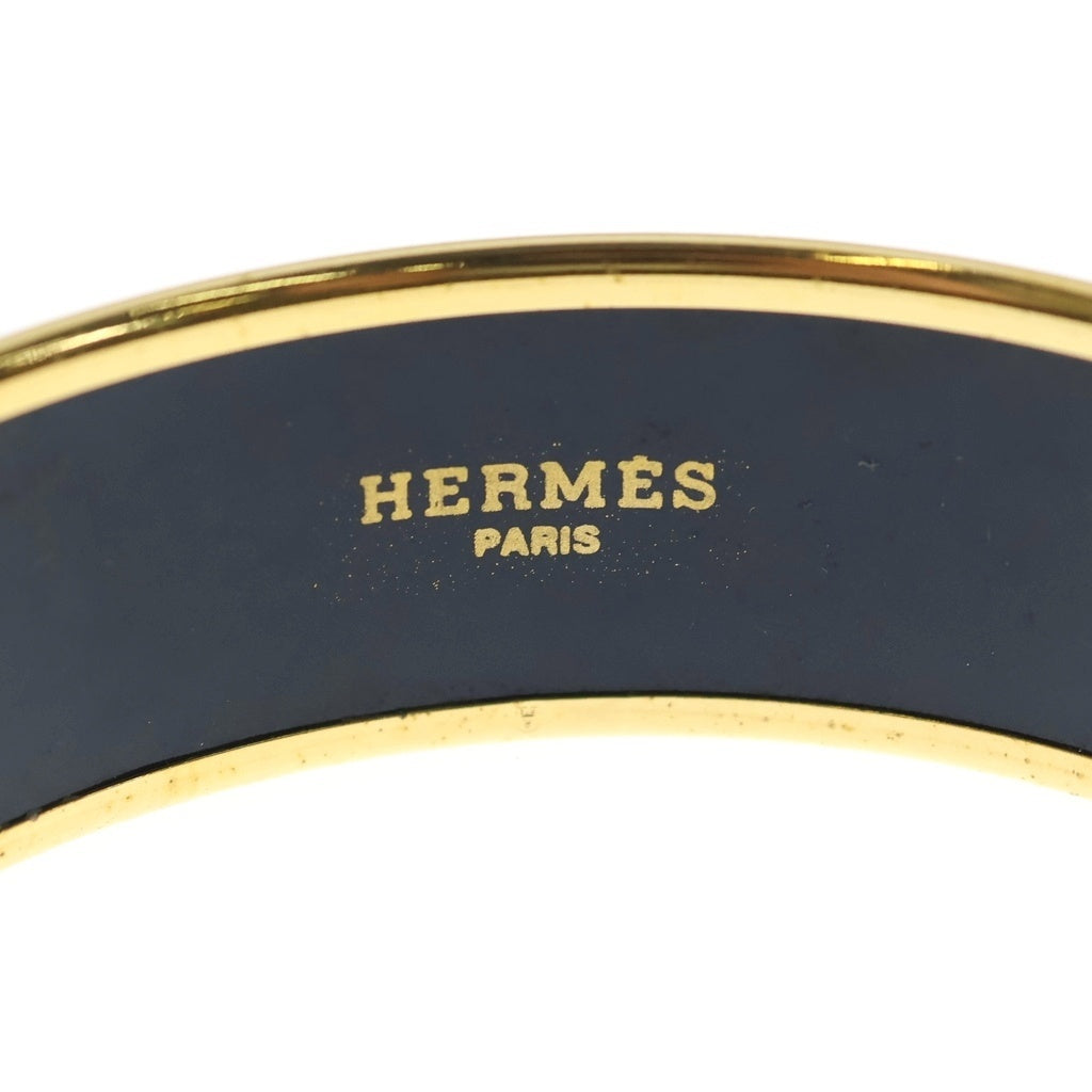 HERMES(エルメス) エマイユGM バングル 香水瓶柄 エナメル ゴールド金具 ワインレッド