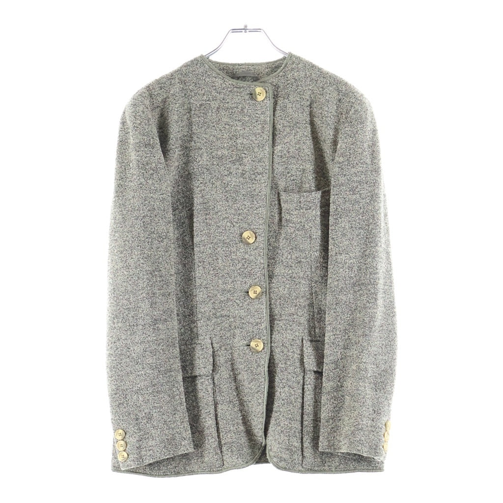 EMPORIO ARMANI(エンポリオアルマーニ) 80-90s archive Giacca Donna ノーカラージャケット グレー 761918 レディース