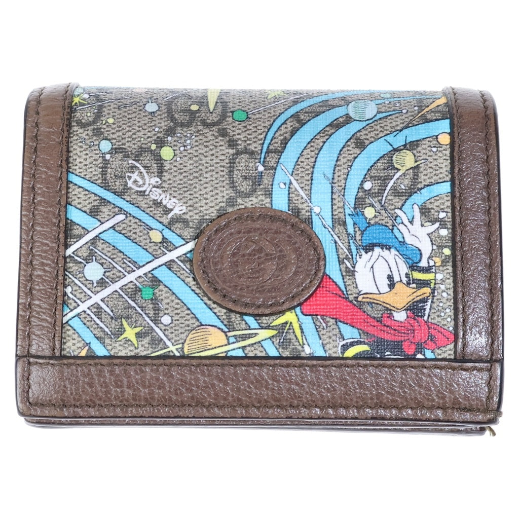 GUCCI(グッチ) DISNEY ディズニー ドナルドダック コンパクトウォレット PVC レザー 648121 レディース