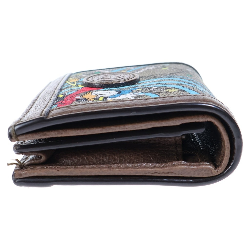 GUCCI(グッチ) DISNEY ディズニー ドナルドダック コンパクトウォレット PVC レザー 648121 レディース
