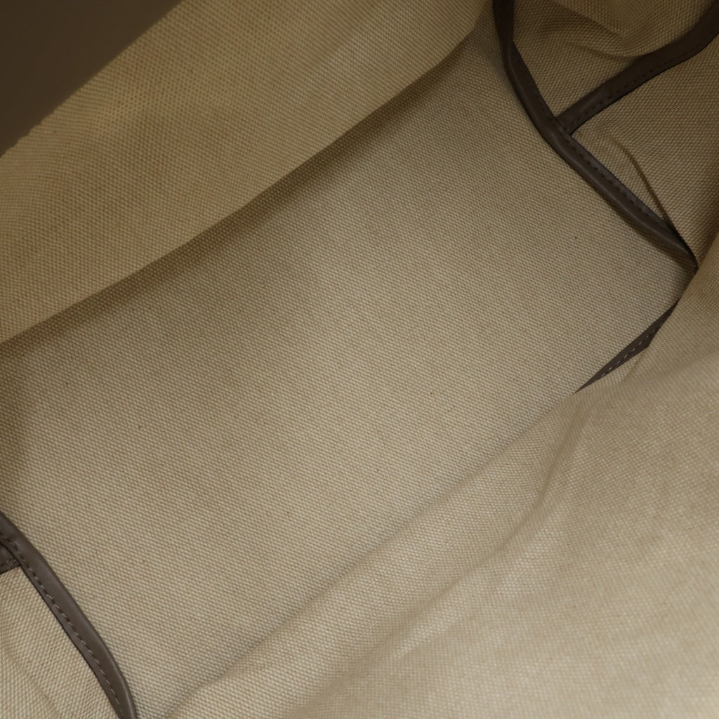 ZANCHETTI(ザンチェッティ) WOVEN MIDI SHOPPER トートバック レザー ベージュ レディース