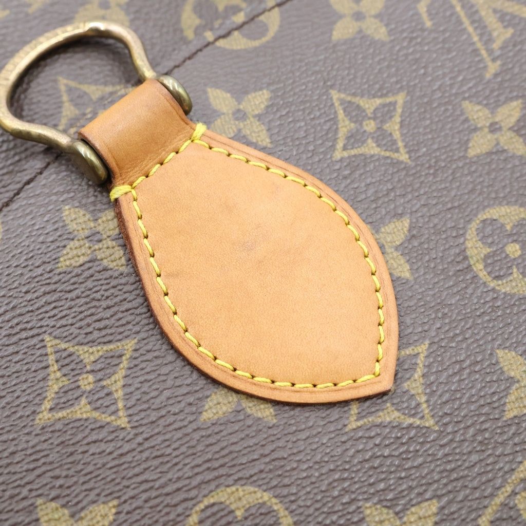 LOUIS VUITTON(ルイヴィトン) モノグラム サンクルーGM ショルダーバッグ ブラウン レザー×PVC M51242 ゴールド金具 レディース