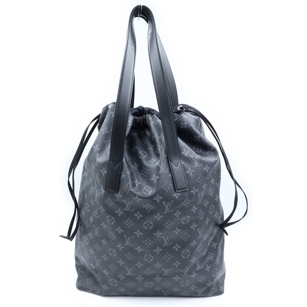 LOUIS VUITTON(ルイヴィトン) エクリプス カバライト ハンドバッグ トートバッグ ブラック レザー×PVC M44228 シルバー金具