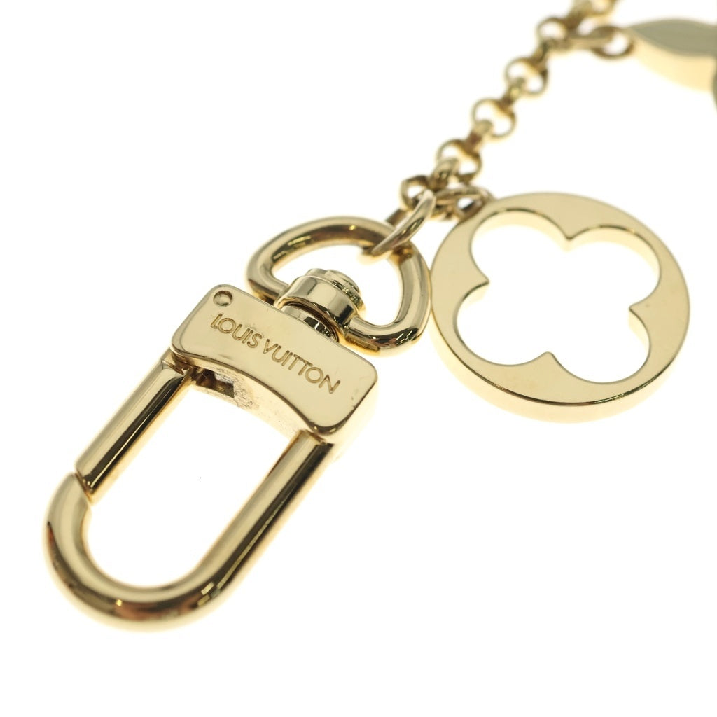 LOUIS VUITTON(ルイヴィトン) フルール・ドゥ・モノグラム バッグチャーム キーリング キーホルダー ゴールド M65111 レディース