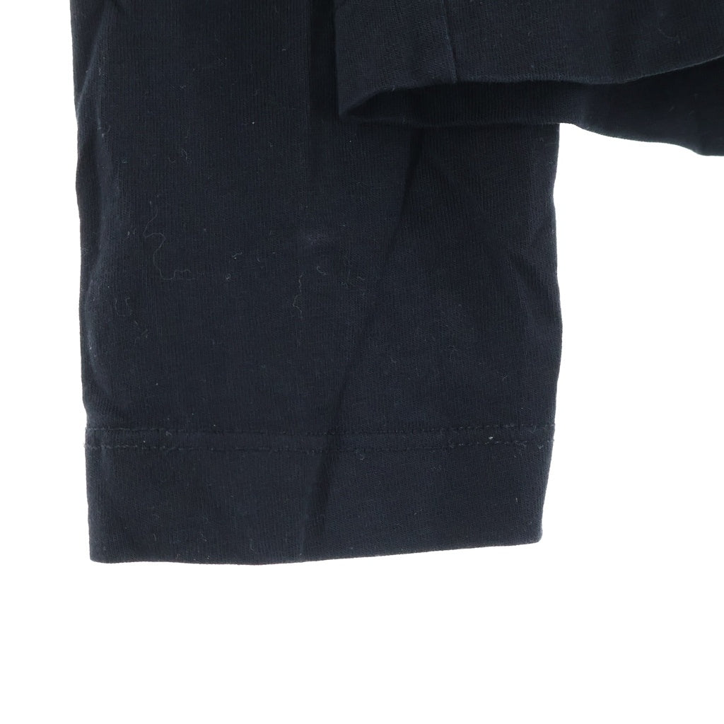 JIL SANDER +(ジルサンダープラス) 裾ロゴ コットン クルーネック 長袖 Tシャツ カットソー #S ブラック J40GC0002 J45048 レディース