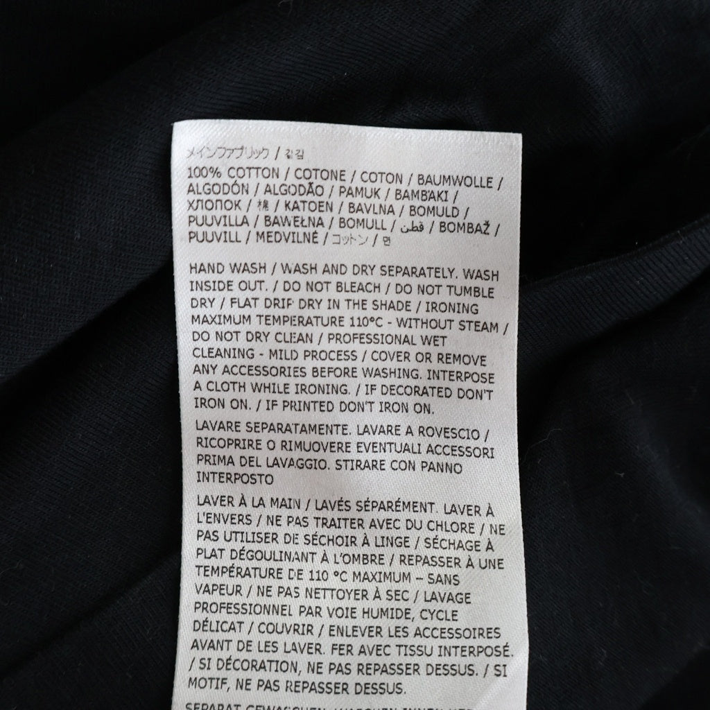 JIL SANDER +(ジルサンダープラス) 裾ロゴ コットン クルーネック 長袖 Tシャツ カットソー #S ブラック J40GC0002 J45048 レディース