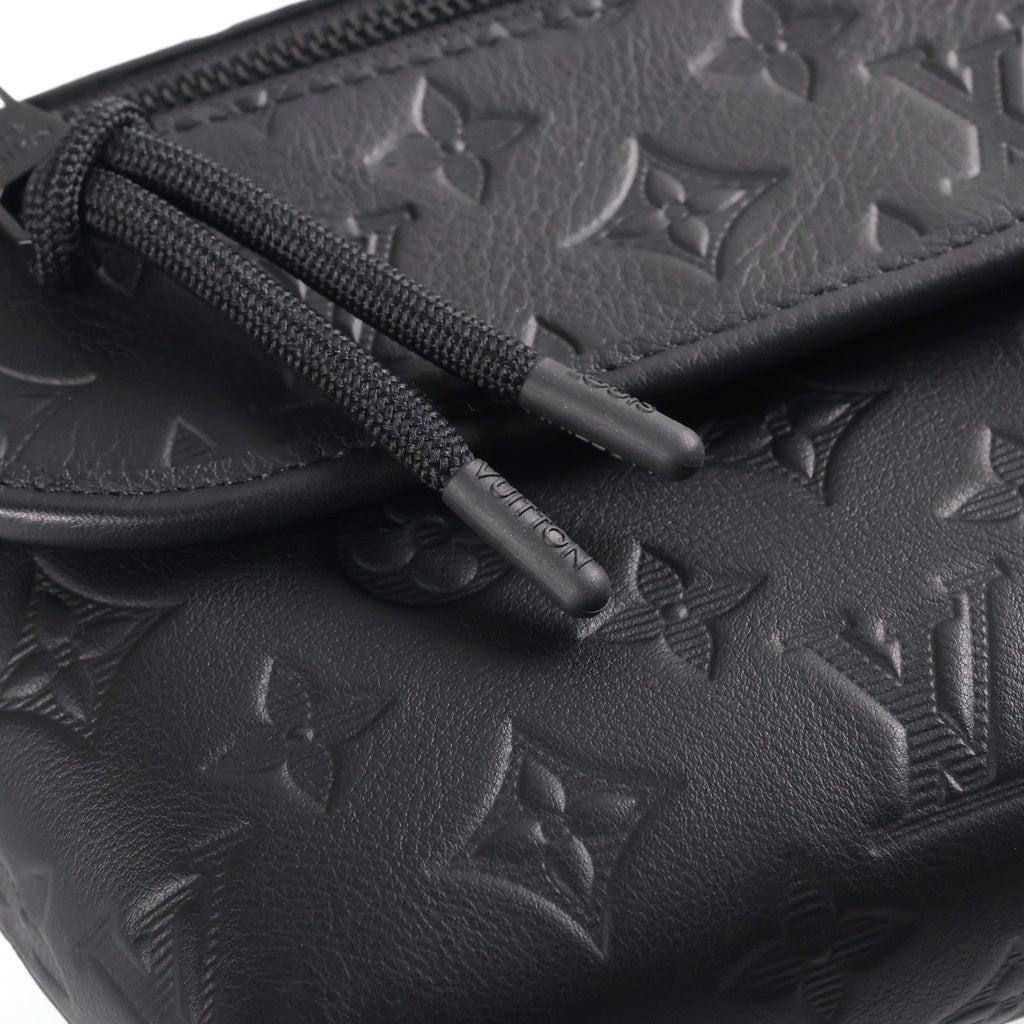 LOUIS VUITTON(ルイヴィトン) モノグラムシャドウ パルスウェアラブルウォレット ショルダーバッグ ブラック レザー M12636 レディース