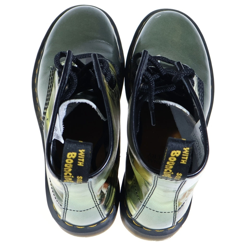 Dr.Martens(ドクターマーチン) 1460ナショナルギャラリー 8ホールブーツ ハルメン・ステーンウェイク グリーン PVC×レザー 32123649 レディース