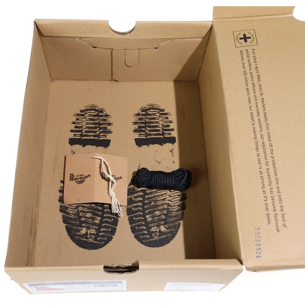 Dr.Martens(ドクターマーチン) 039 BEN 6ホールブーツ レッド×ブラウン スエード×レザー レディース