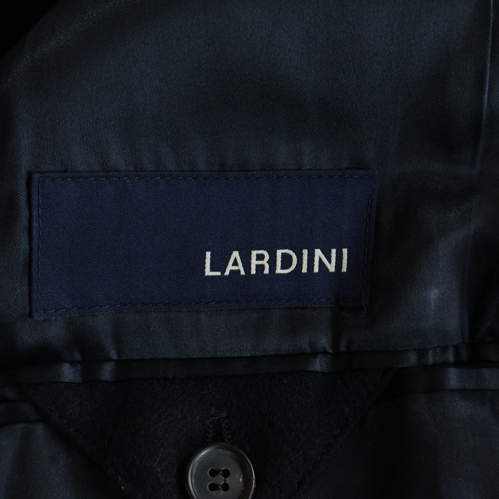 LARDINI(ラルディーニ) ブートニエール チェスターコート ロングコート ウール ネイビー
