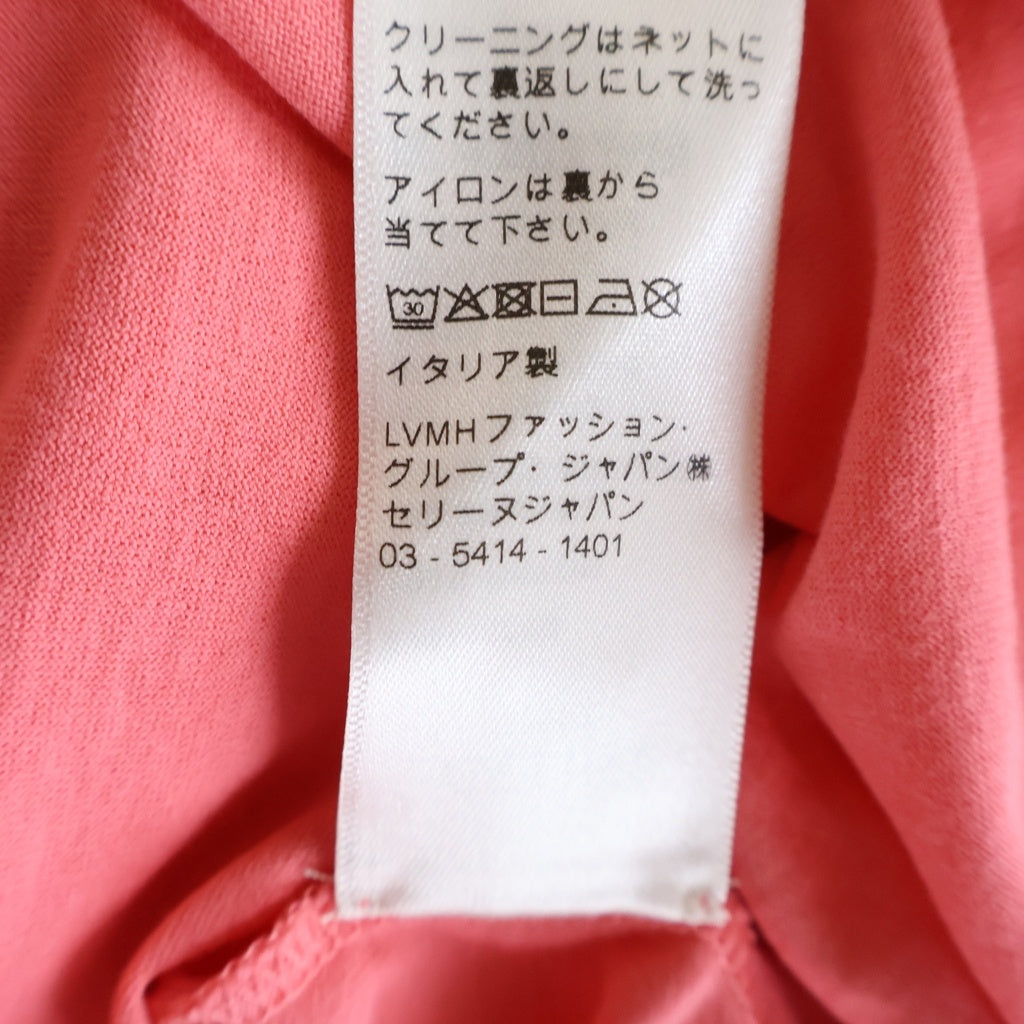 CELINE(セリーヌ) ロゴプリント コットンジャージー ルーズ 半袖Tシャツ カットソー ピンク 2X681671Q レディース