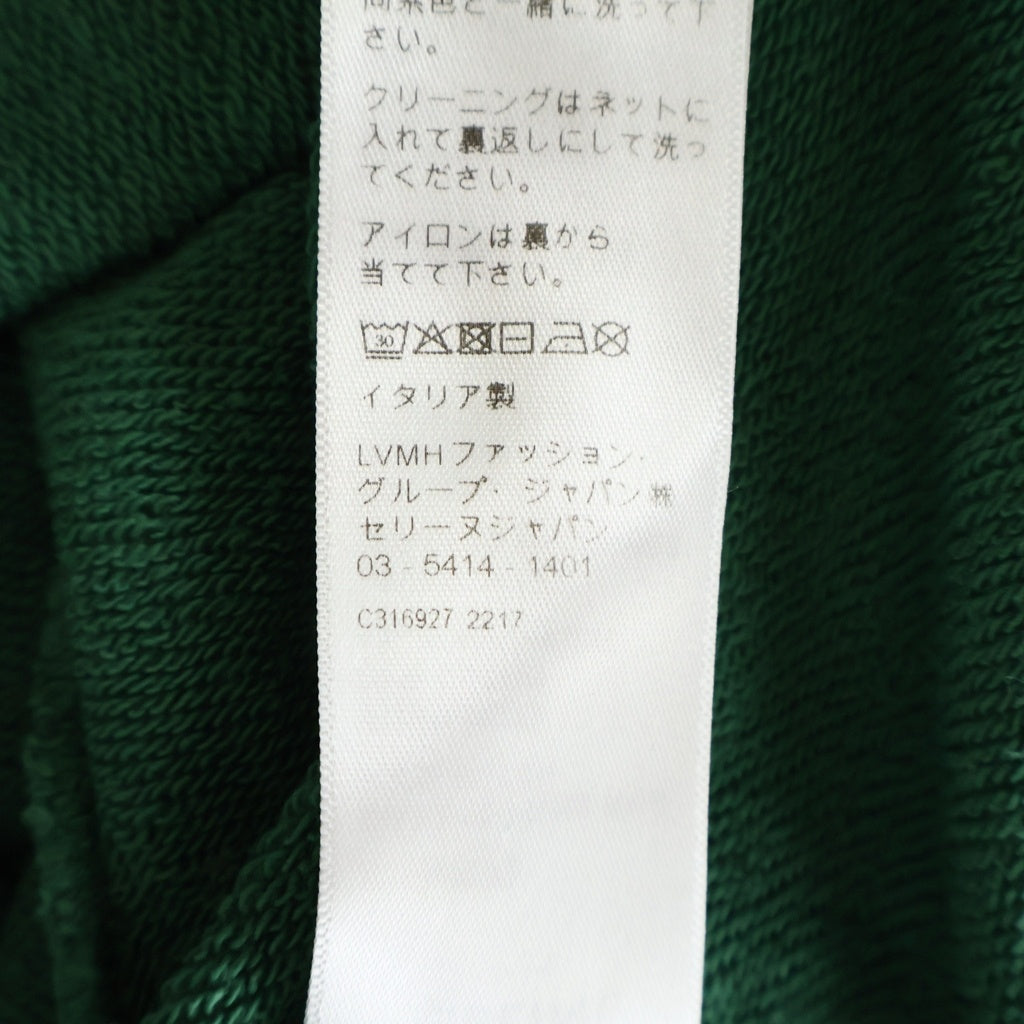 CELINE(セリーヌ) ロゴプリント クロップド スウェットトレーナー グリーン レディース 2Y796670Q
