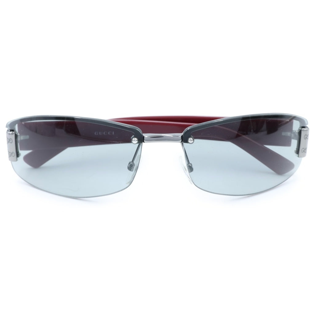 GUCCI(グッチ) GGロゴ スクエア リムレス サングラス アイウェア #60□15-125 ブラック/レッド GG 1799/N/S レディース