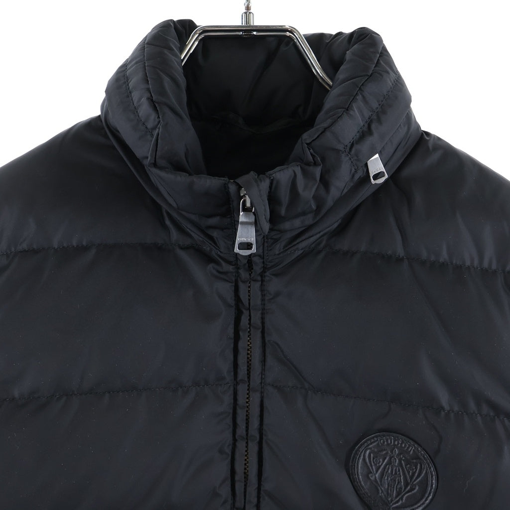 GUCCI(グッチ) パッチ付き GGパターン ナイロン ダウンジャケット アウター #36 ブラック 429854 ZGK92 レディース