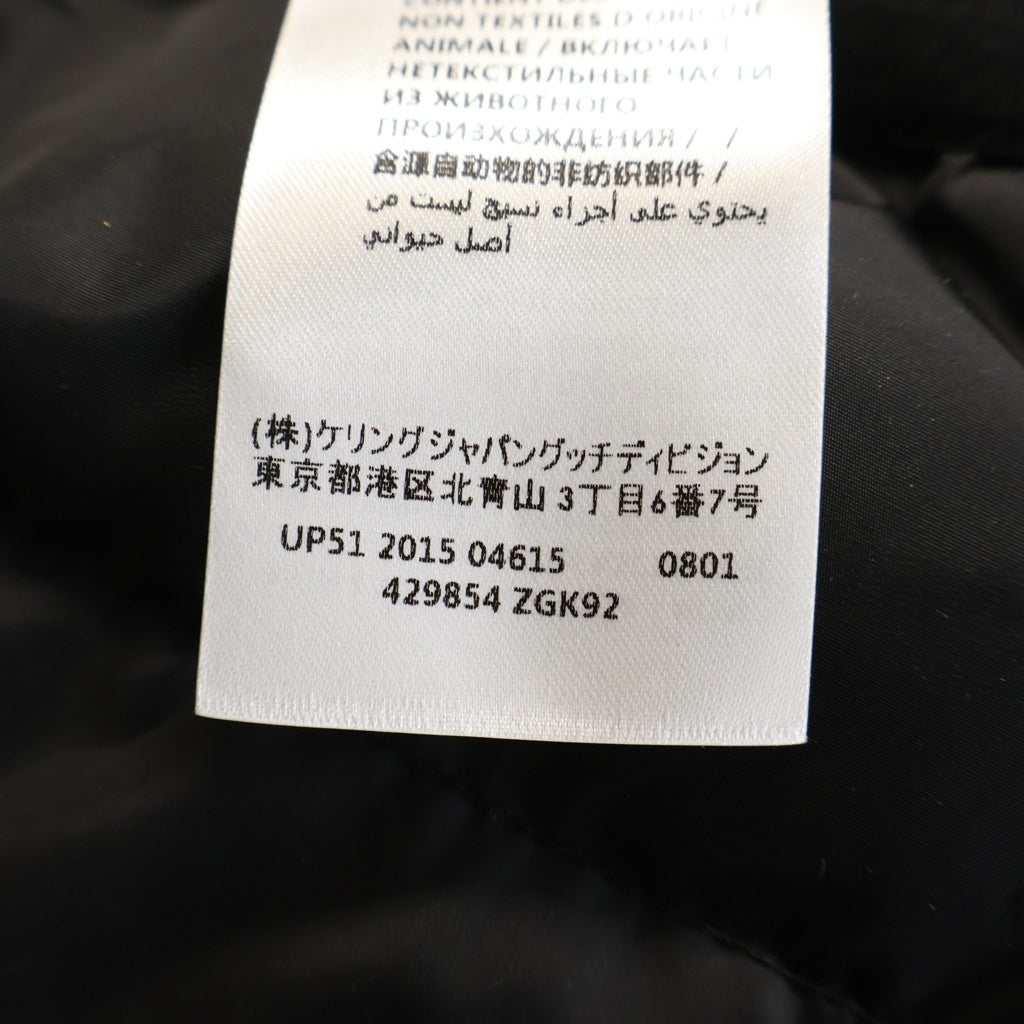 GUCCI(グッチ) パッチ付き GGパターン ナイロン ダウンジャケット アウター #36 ブラック 429854 ZGK92 レディース