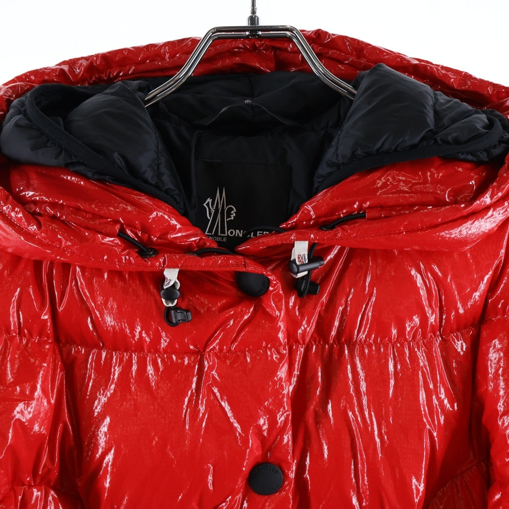 MONCLER GAMME BLEU(モンクレール・ガム・ブルー) FENIS GIUBBOTTO フェニス ダウンジャケット ベルト付き フーデッド ダウンジャケット #0 レッド レディース