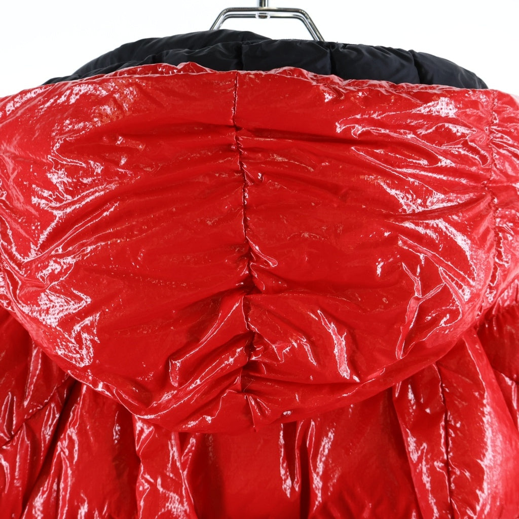 MONCLER GAMME BLEU(モンクレール・ガム・ブルー) FENIS GIUBBOTTO フェニス ダウンジャケット ベルト付き フーデッド ダウンジャケット #0 レッド レディース