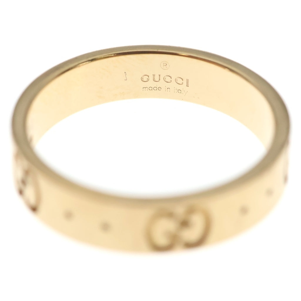 GUCCI(グッチ) GG アイコン リング 指輪 K18PG ピンクゴールド 3.4g レディース