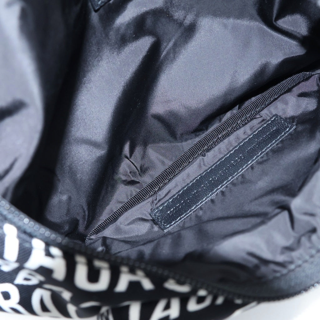 BALENCIAGA(バレンシアガ) ロゴ ボディバッグ ウエストバック ウィール ナイロン ブラック/ホワイト 533009