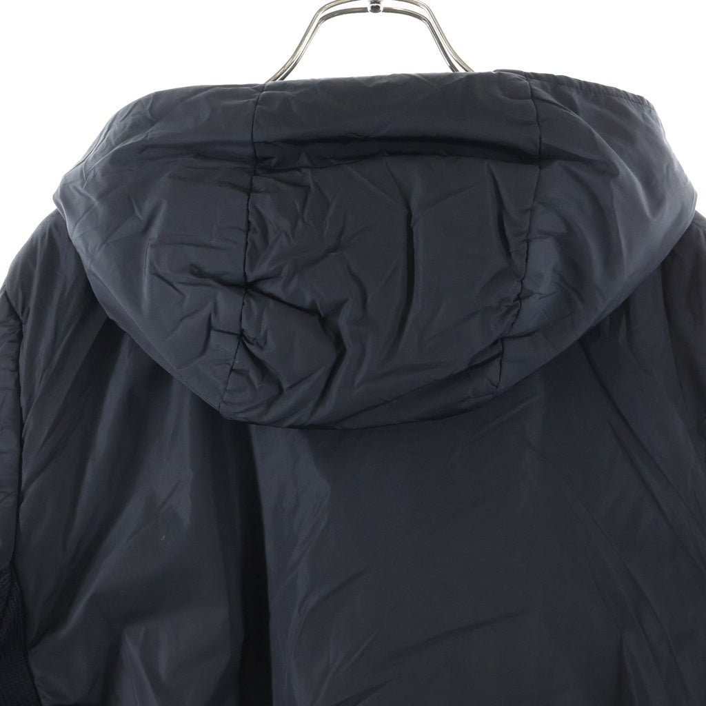 PRADA SPORT(プラダ スポーツ) 00s archive Hooded Jacket ウール切り替え ナイロンジャケット フード アーカイブ イタリア製 ブラック