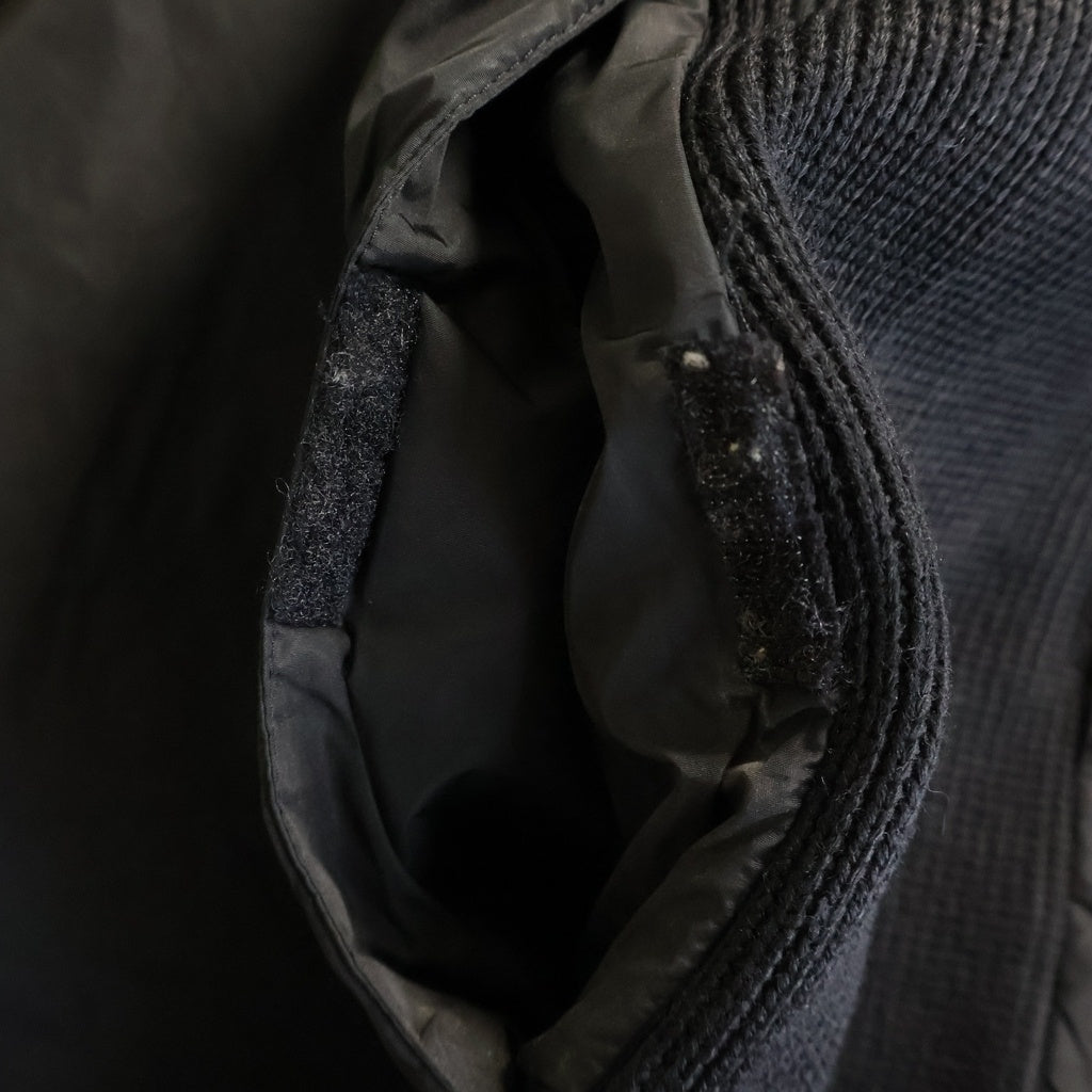PRADA SPORT(プラダ スポーツ) 00s archive Hooded Jacket ウール切り替え ナイロンジャケット フード アーカイブ イタリア製 ブラック