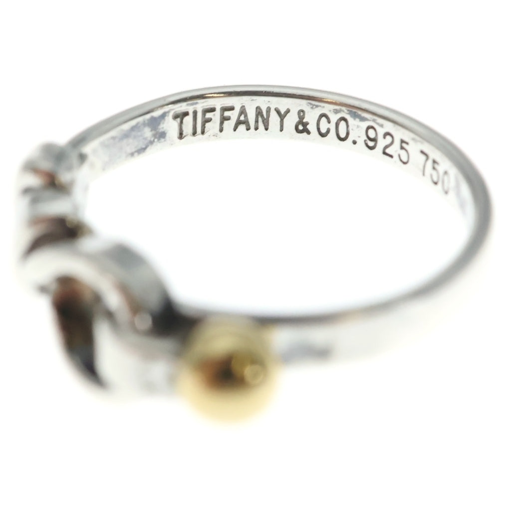 TIFFANY & Co.(ティファニー) フック&アイ リング ホワイトゴールド×イエローゴールド Sv925/Au750 レディース