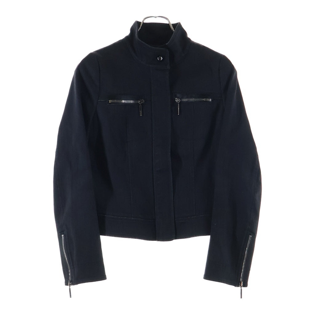 GIORGIO ARMANI(ジョルジオアルマーニ) デニム ジャケット ジップ ブラック レディース