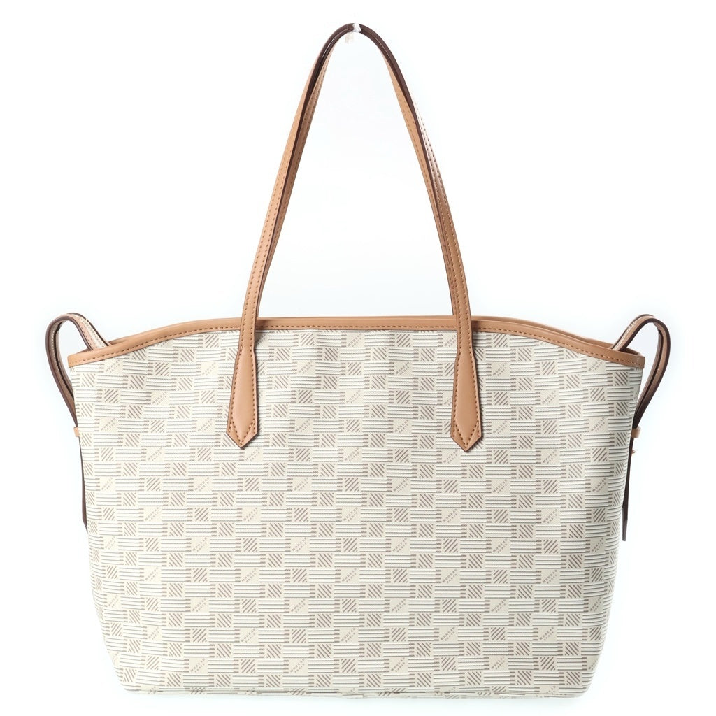 MOREAU PARIS(モロー・パリ) MOREAU PARIS モロー パリ サントロペ ハンドバッグ トートバッグ アイボリー×ブラウン レザー×PVC レディース