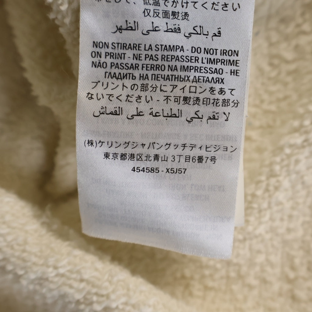 GUCCI(グッチ) 18SS ロゴ プルオーバー パーカー コットン ホワイト 454585 レディース