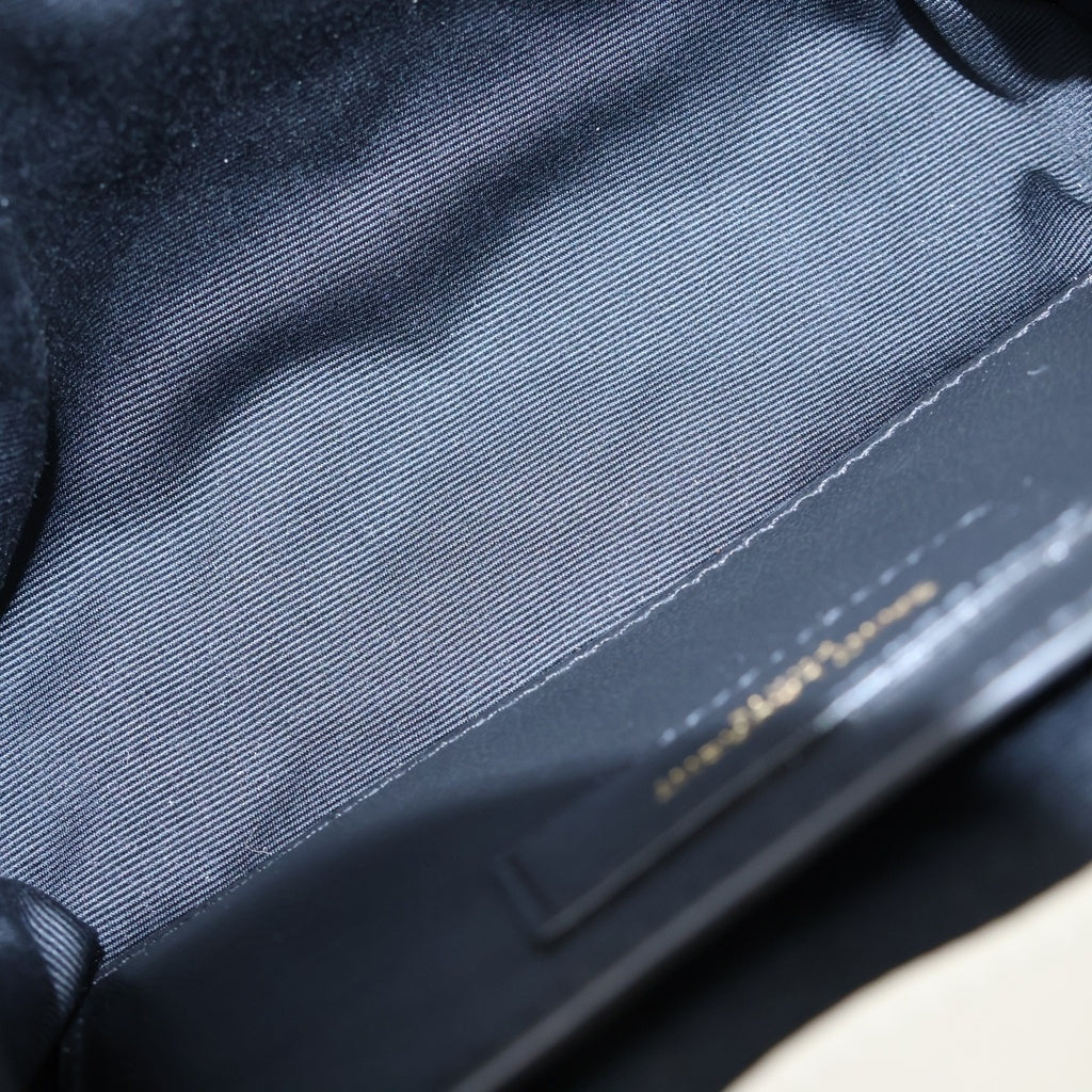 SAINT LAURENT PARIS(サンローランパリ) ミニ ノリータ チェーン ショルダーバッグ レザー ホワイト 672738 レディース