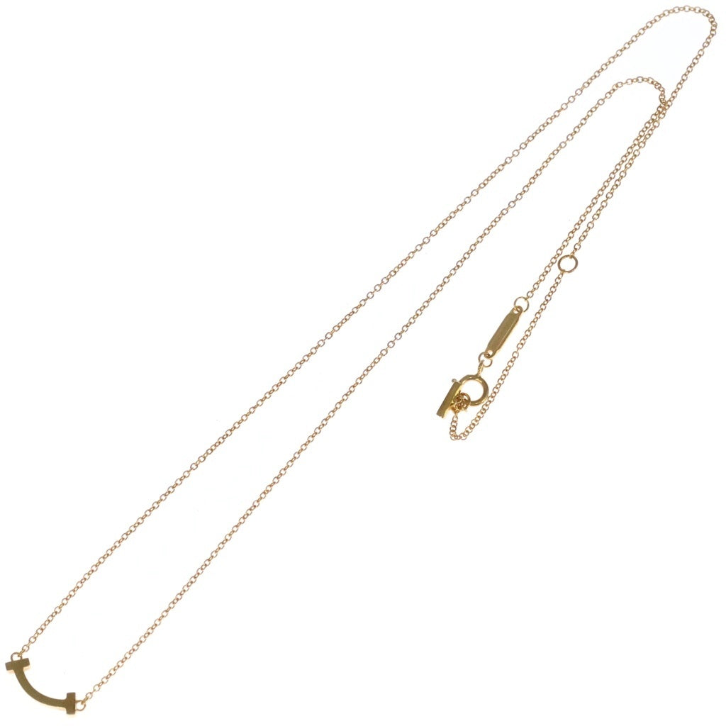 TIFFANY & Co.(ティファニー) Tスマイル ミニ ネックレス ペンダント チェーン イエローゴールド K18YG レディース
