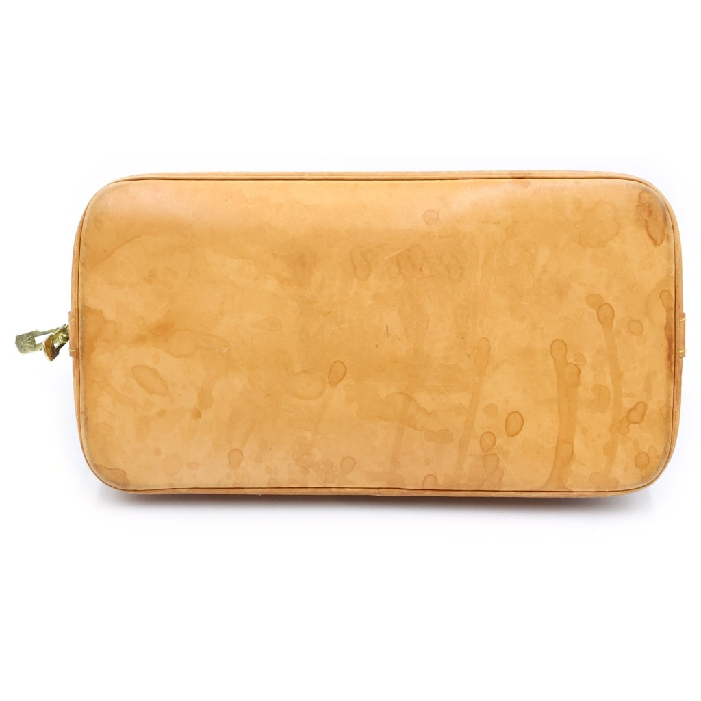 LOUIS VUITTON(ルイヴィトン) モノグラム アルマPM ハンドバッグ ブラウン レザー×PVC M51130 ゴールド金具 レディース