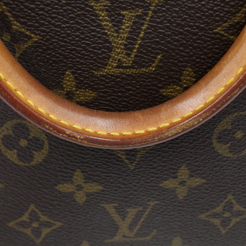 LOUIS VUITTON(ルイヴィトン) モノグラム アルマPM ハンドバッグ ブラウン レザー×PVC M51130 ゴールド金具 レディース