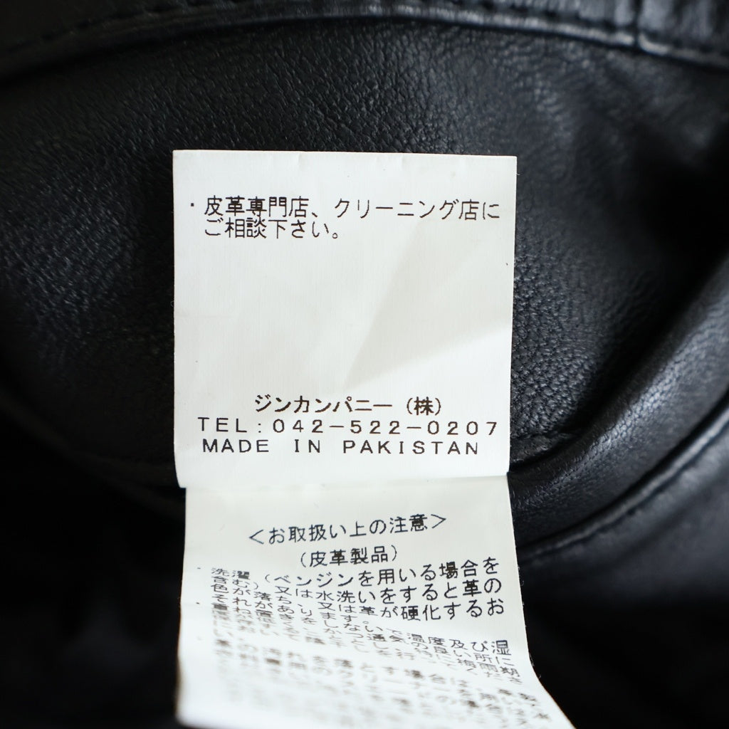 その他(ソノタ) NO ID. ラムバフィングフーデッドブルゾン レザージップジャケット ブラック #2 844030-843L
