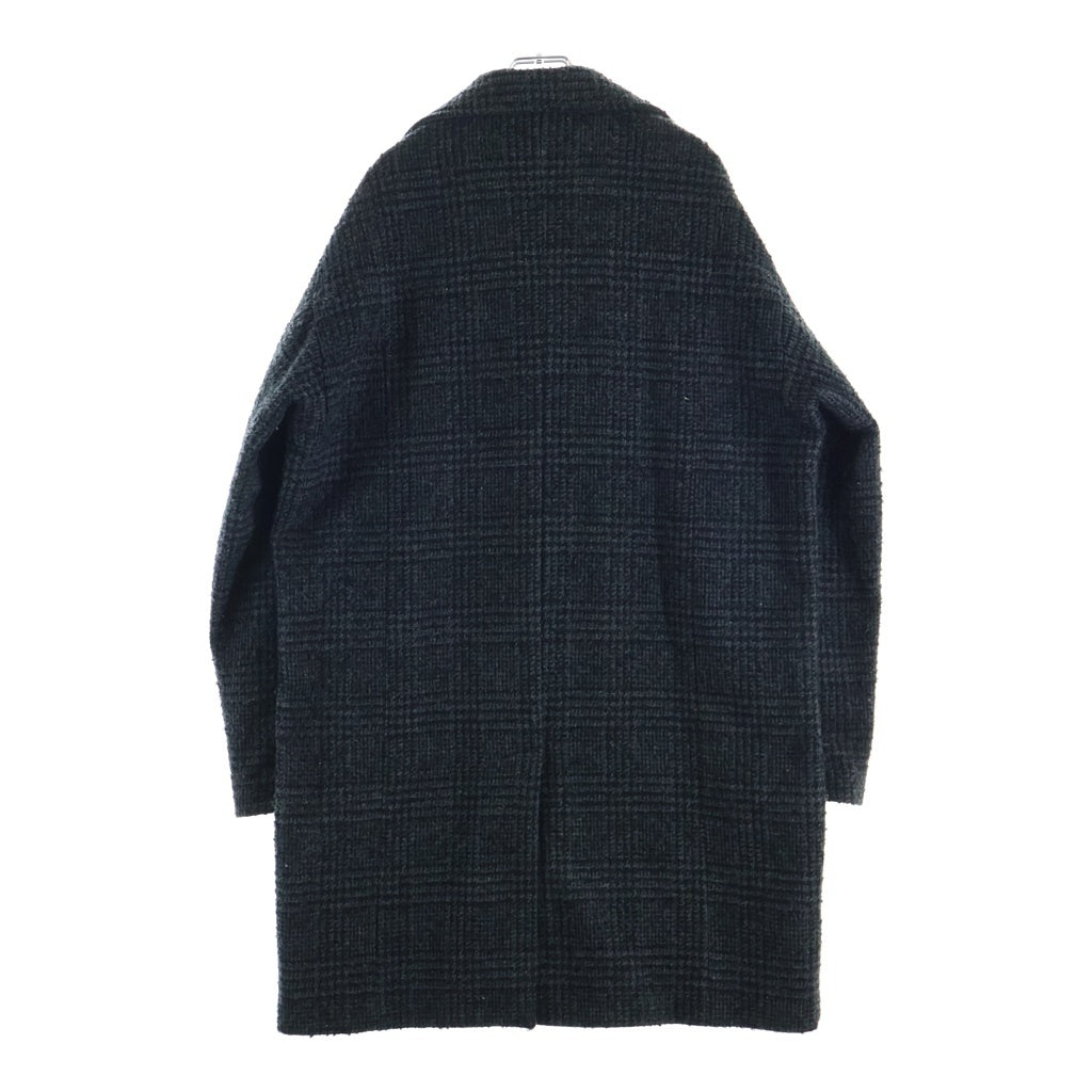 その他(ソノタ) CUSTOM CULTURE チェック柄 ウールロングコート ブラック #2