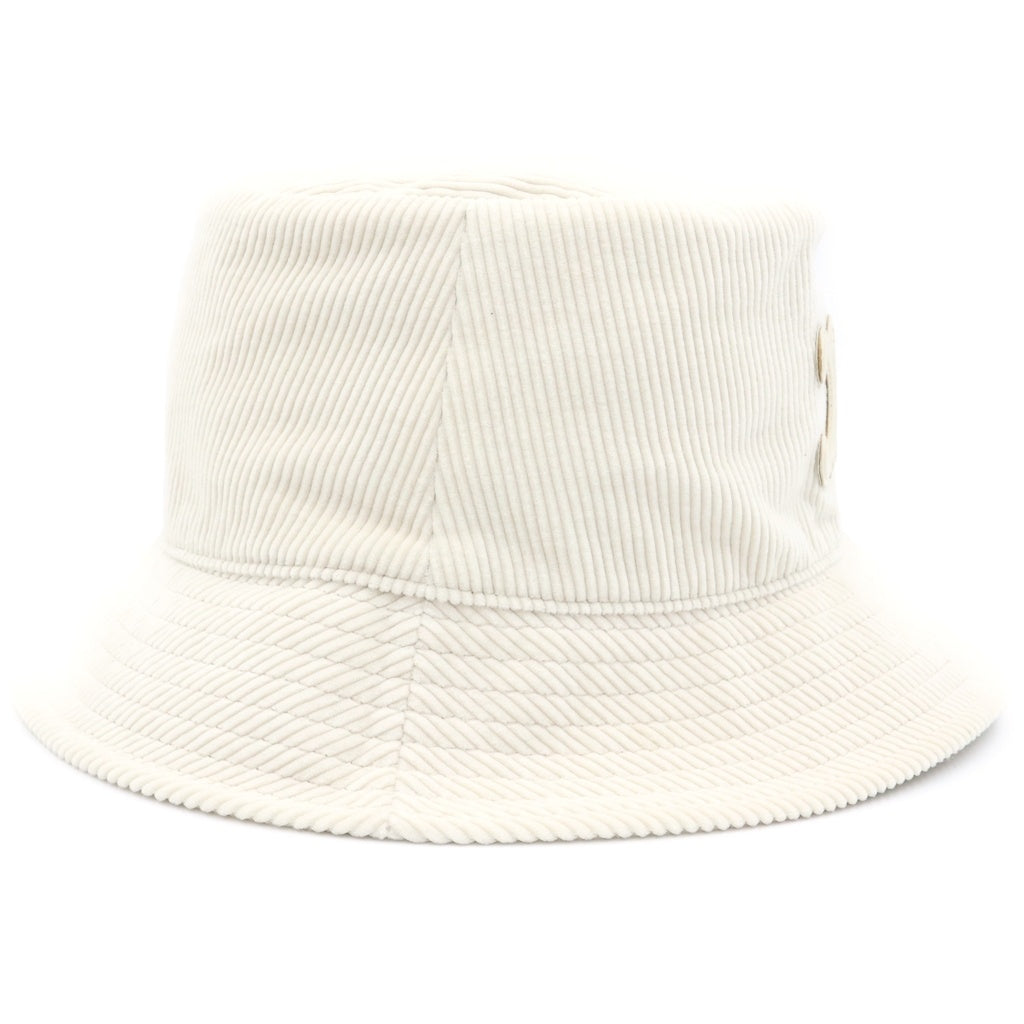 CELINE(セリーヌ) トリオンフ コットン コーデュロイ バケットハット バケハ 帽子 #M アイボリー 2AU1CA041 レディース