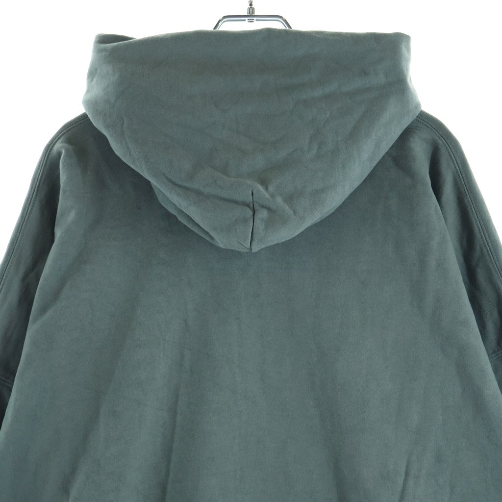 BALENCIAGA(バレンシアガ) ミラーロゴプリント プルオーバーパーカー カーキ #L 727163