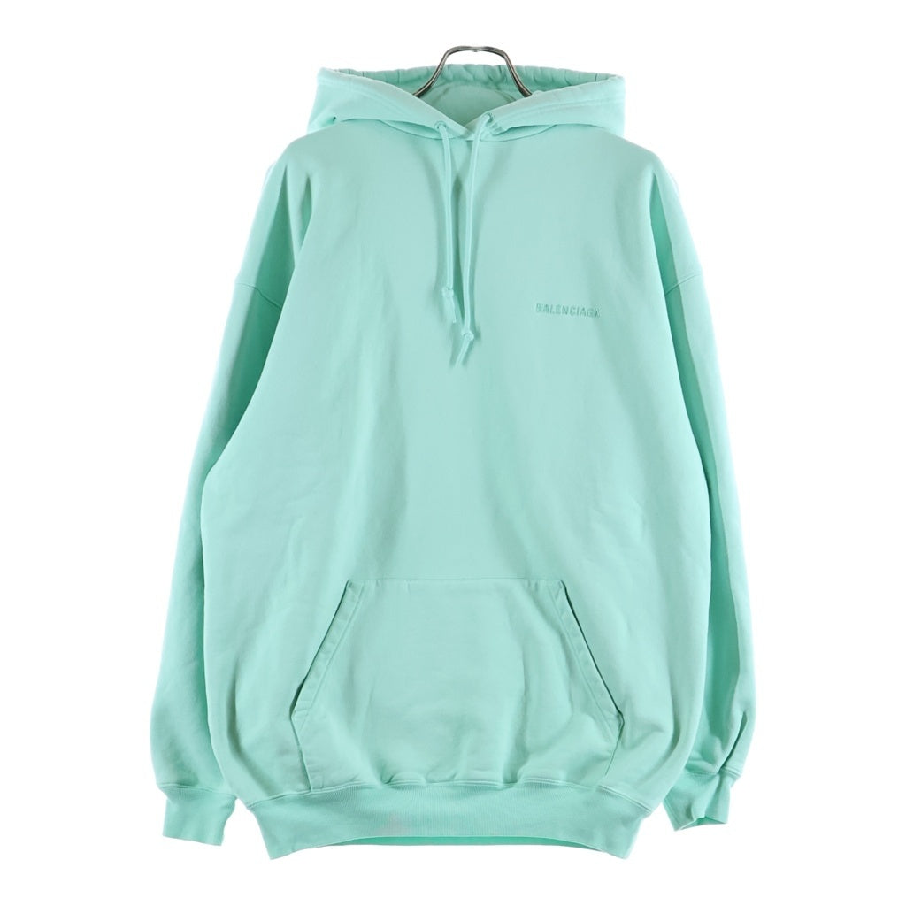 BALENCIAGA(バレンシアガ) キャンペーンロゴ プルオーバーパーカー ミントグリーン #XS 578135