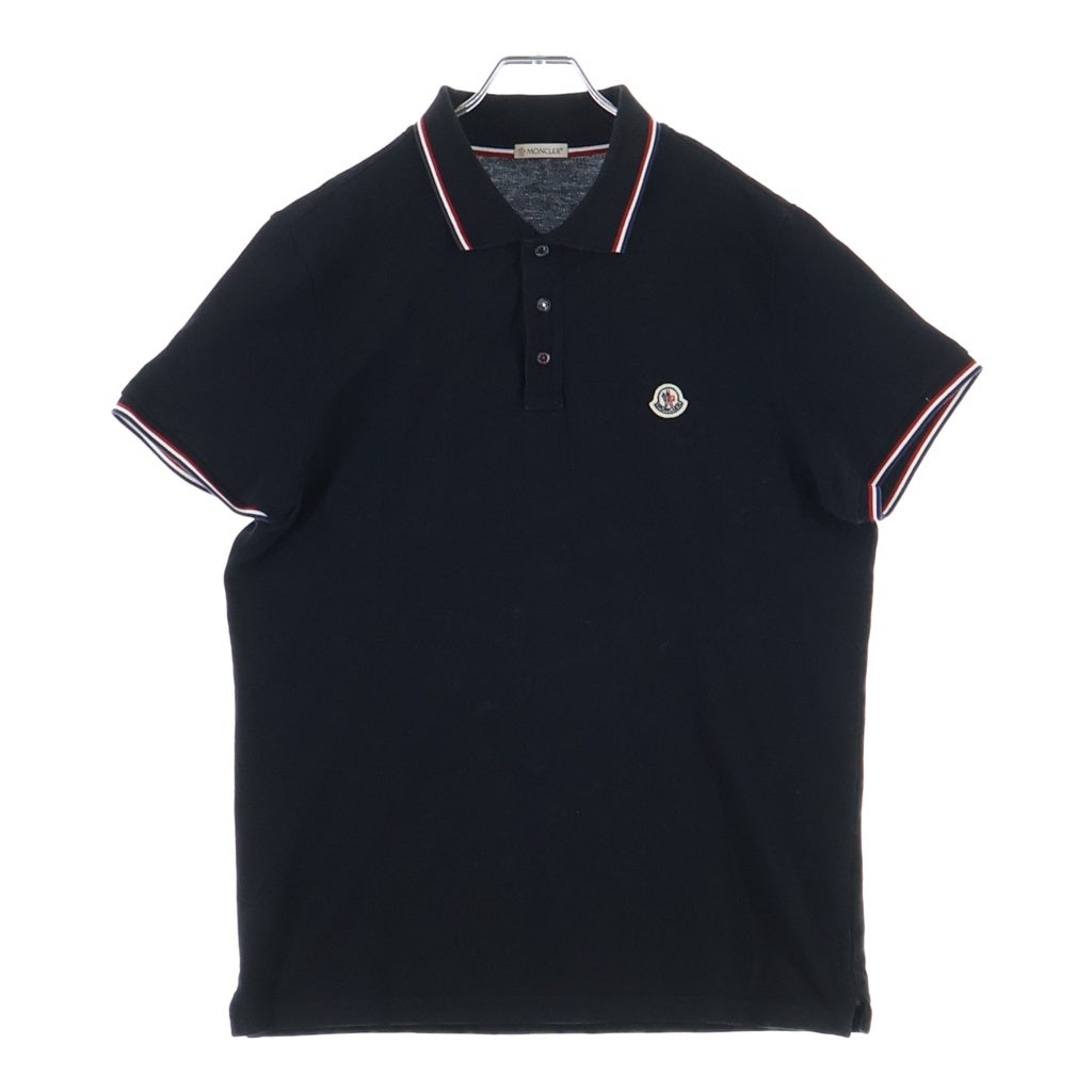 MONCLER(モンクレール) ロゴ ポロシャツ ブラック コットン D10918345600